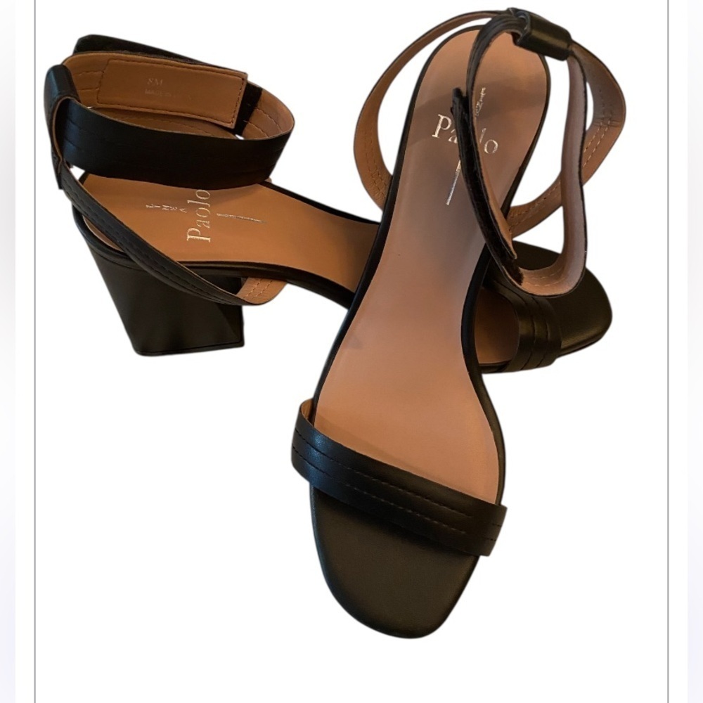 NWOT Linea Paolo Women Emmie Block Heel Ankle Strap Sandals Size 8.5 - Picture 3 of 8